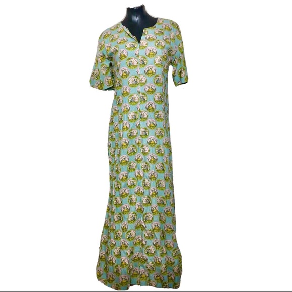 Vintage Dresses & Skirts - Vintage 1970s Storybook Maxi Maternity Dress